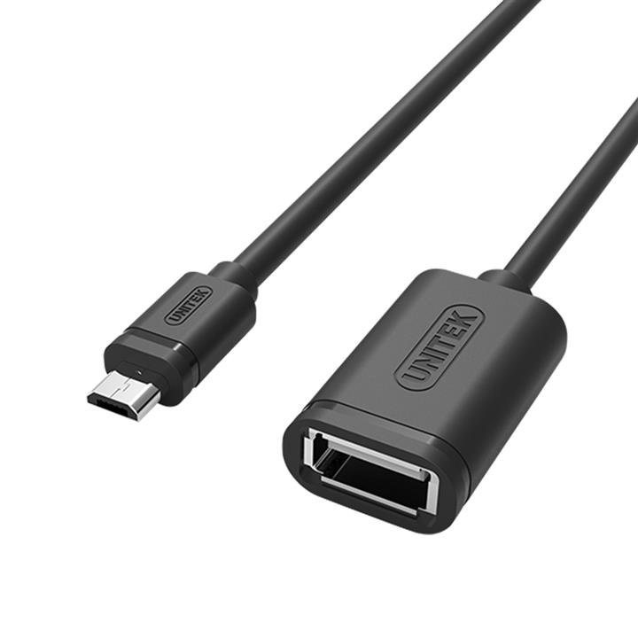 کابل تبدیل microUSB-B به USB-A OTG یونیتک مدل Y-C438GBK به طول 2 متر Unitek Y-C438GBK microUSB-B To USB-A OTG Cable 2m